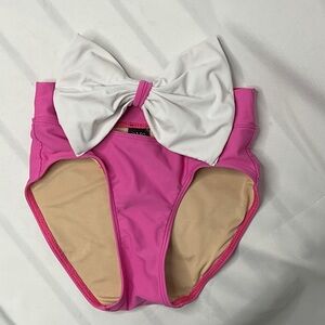 Kandi Kouture Pink Dance Wear Bottoms with White Bow